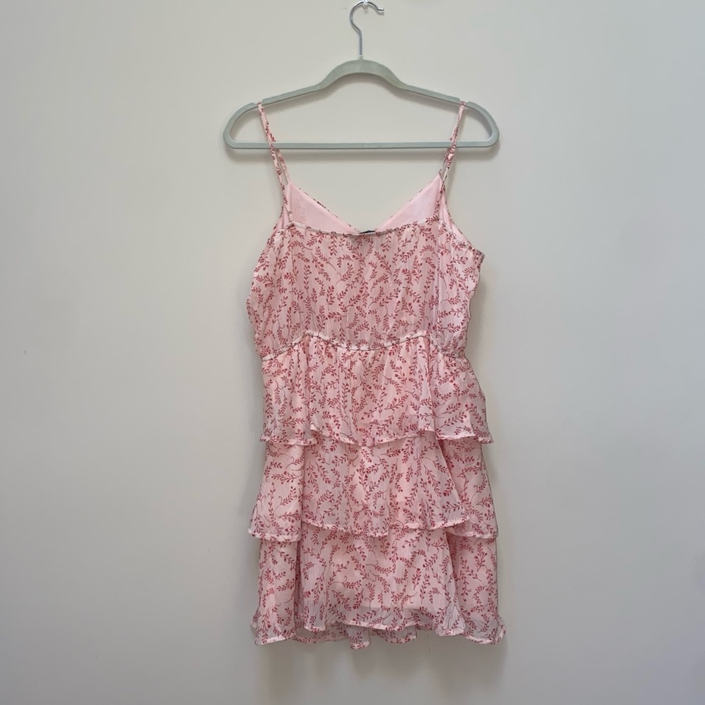 Pink Floral Ruffle Tier Dress - Picture 4 of 7